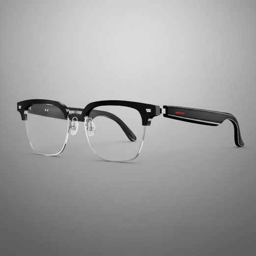 Lunettes connectées E613 Semi-cerclées Transparente