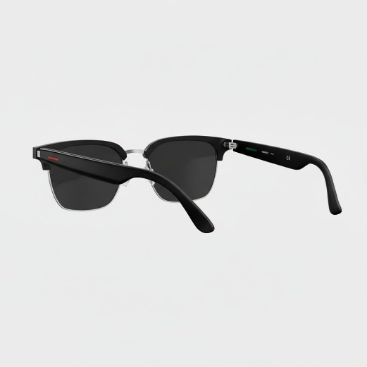 Lunettes connectées Semi-cerclées Noire