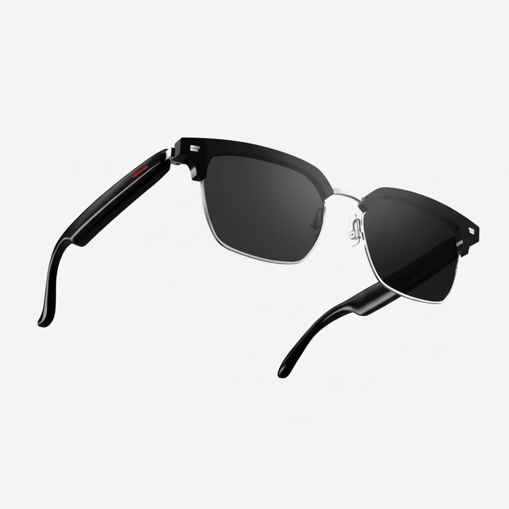 Lunettes connectées Semi-cerclées Noire