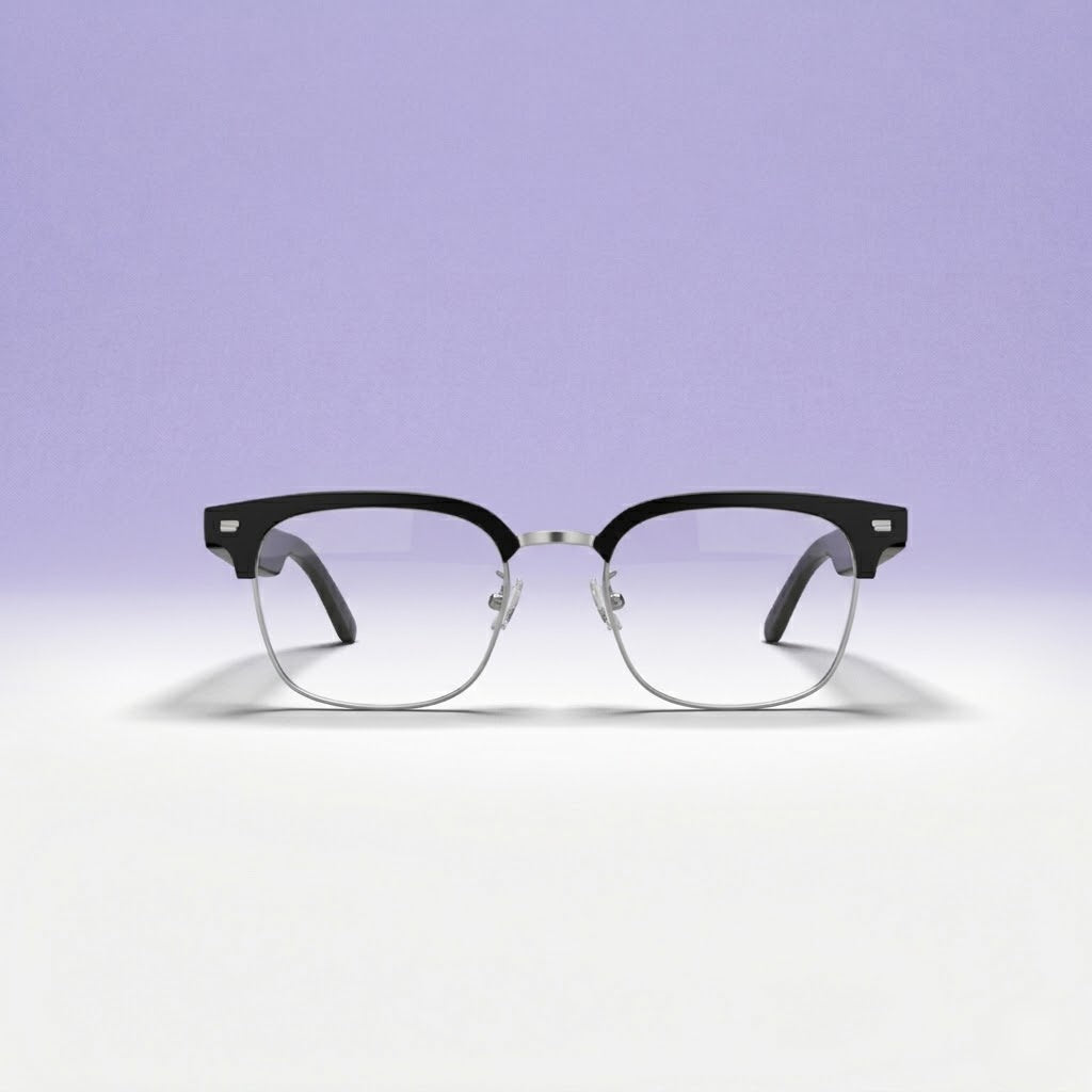 Lunettes connectées E613 Semi-cerclées Transparente